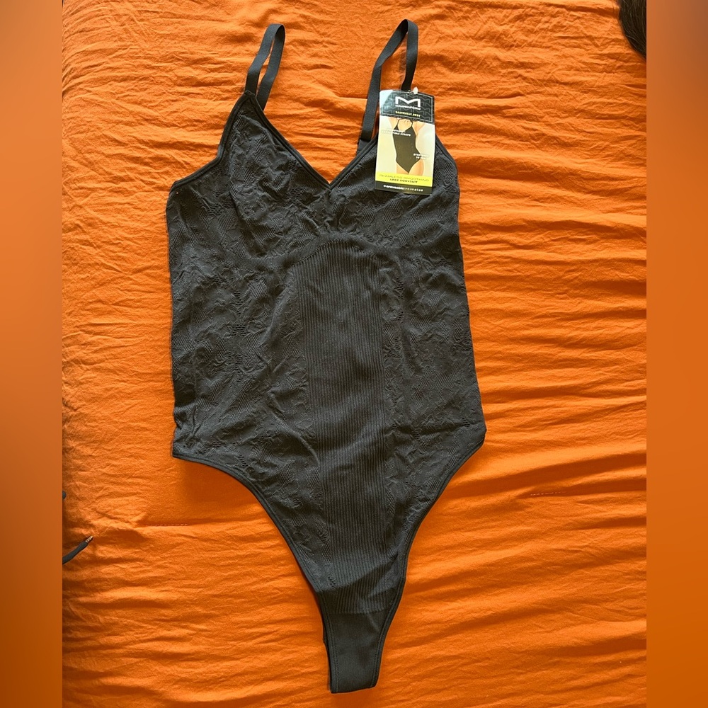 Maidenform Black Kids Bodysuit